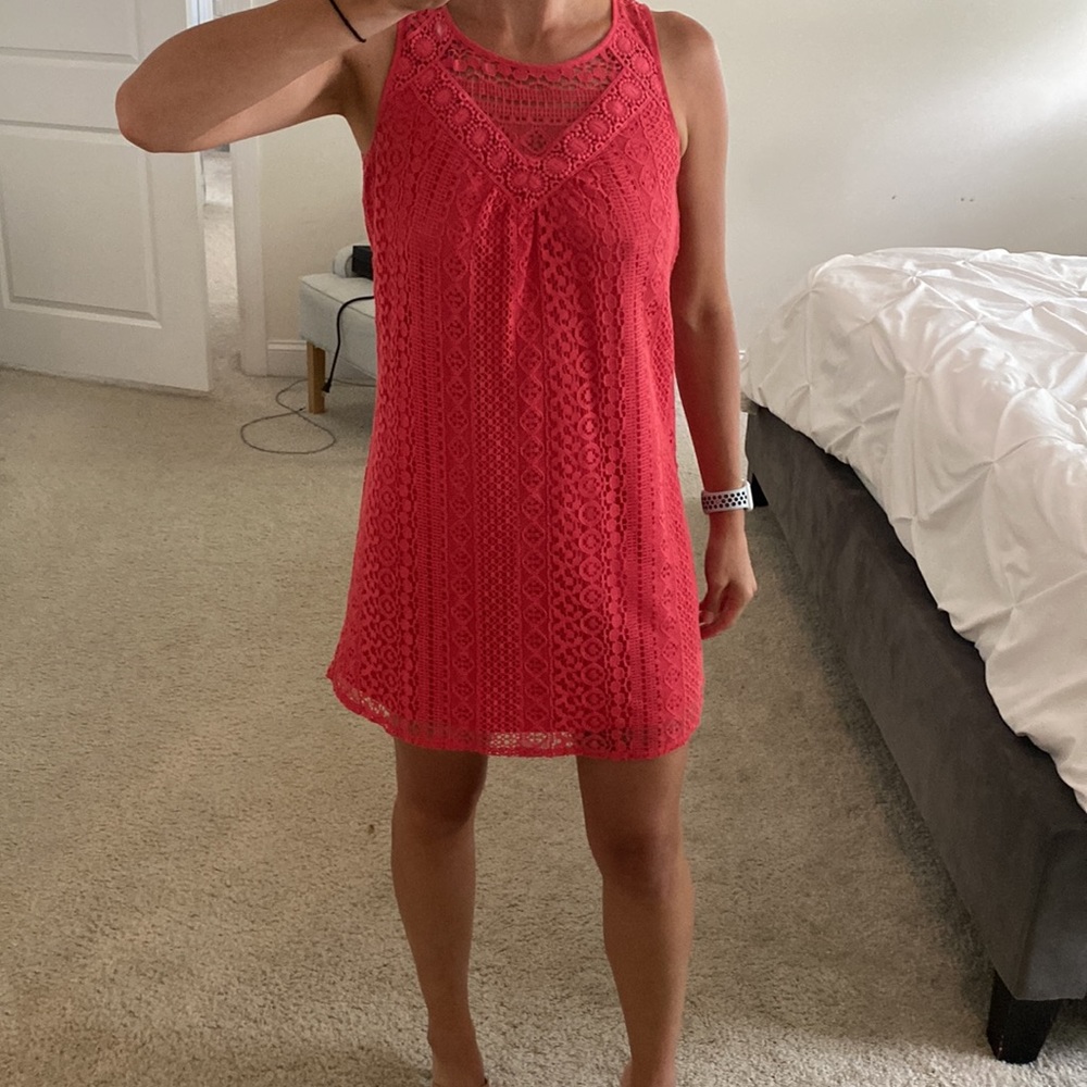 Xhilaration coral lace dress